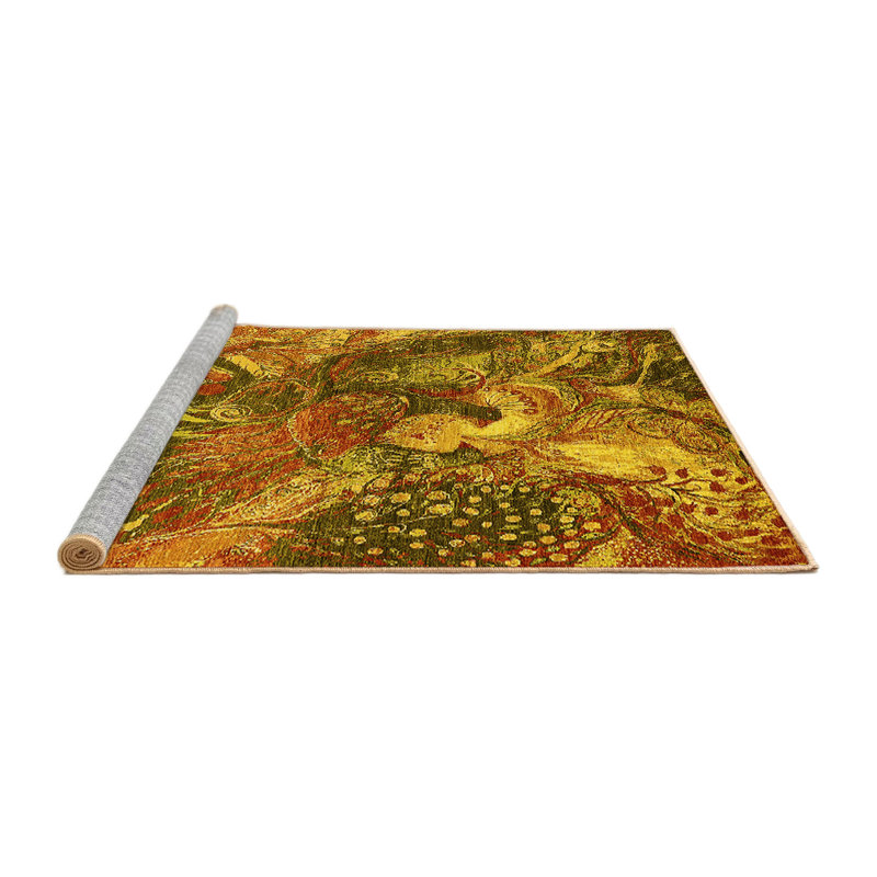 Mannus Performance Abstract Indoor Rug, Square 6'
