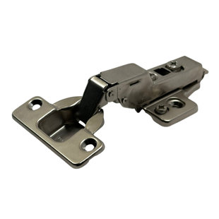 10-Pack Kit Hinges 105 Degree + Cross Plates Frameless Soft Close Hinge 3D Cam Clip On Half Overlay