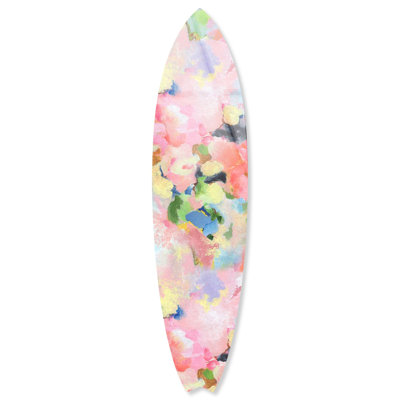 Morning Song Surfboard Acrylic Coastal Wall Art by Notoriart