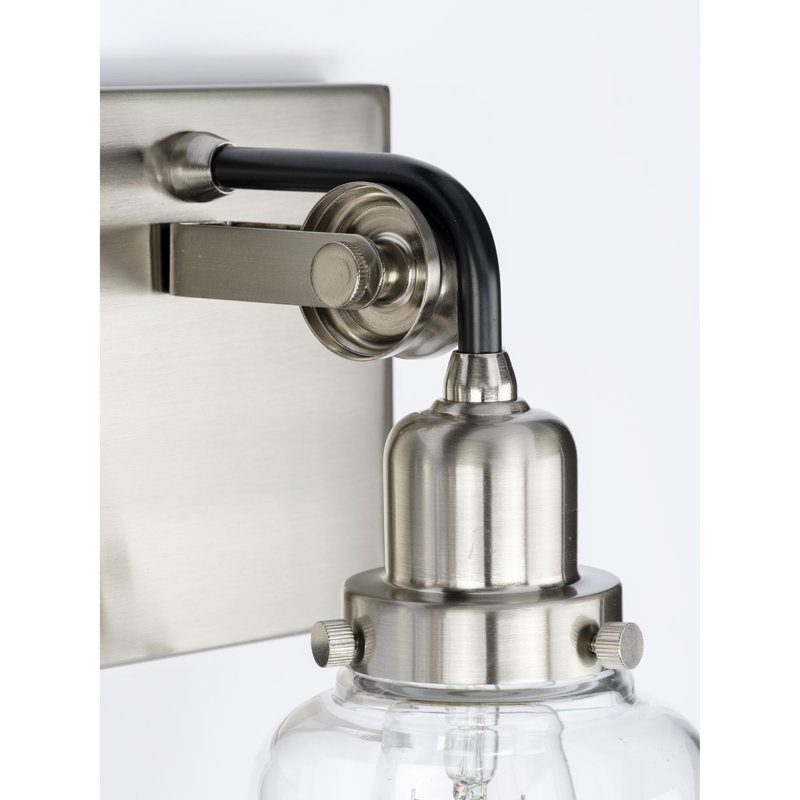 Éclairage pour meuble-lavabo à intensité variable Daimar, Nickel brossé