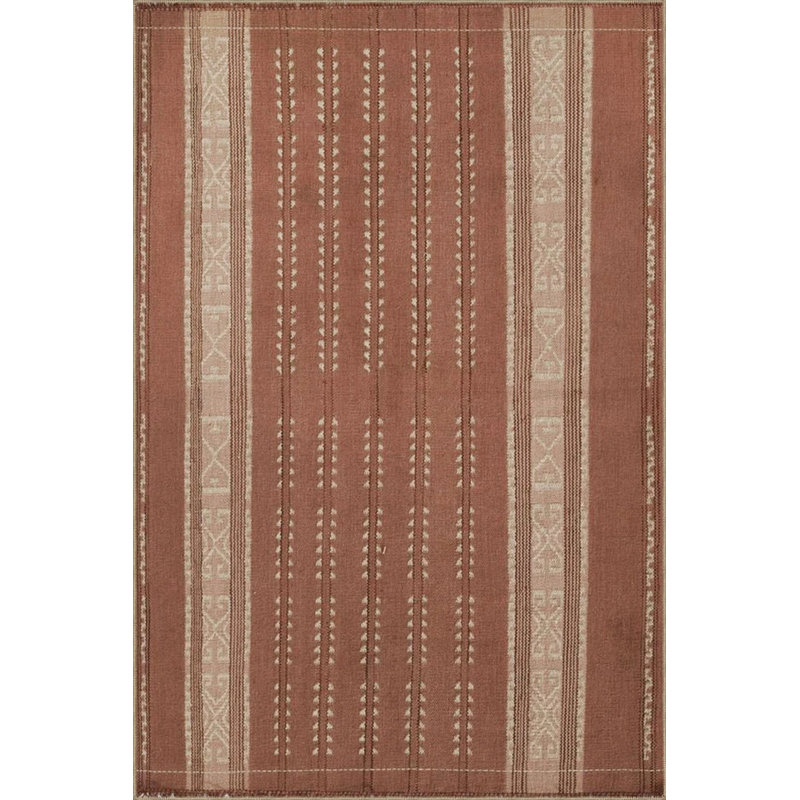 Orange Themed Geometric Colorful Patterned Woven Base Washable Carpet, Runner 2'6" x 9'11"