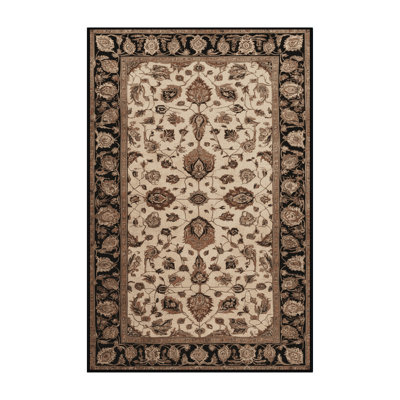 Machine Washable Persian Brown Area Rug