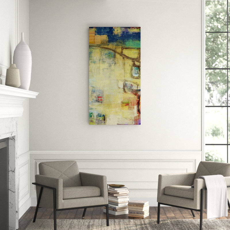 Water Falling III Print by Chelsea Art Studio, Glass Coat, 57" H x 30" W x 1.5" D