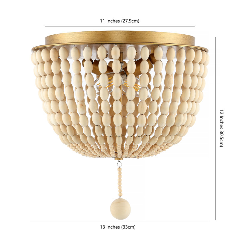 Wood Flush Mount
