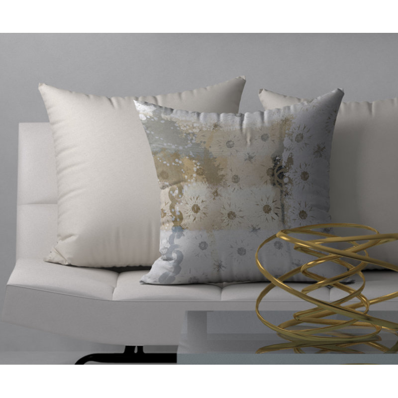 Abstract Reversible Throw Pillow, 18" x 18"
