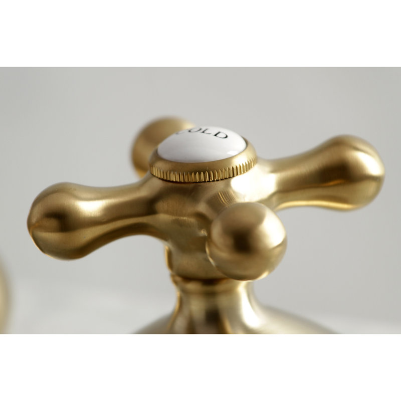 Robinet de salle de bain espacé Kingston, Laiton satiné