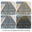 Abstract Modern Non-Slip Stair Treads Teal / Grey Washable Stair Mats with Adhesive Backing-2019118699