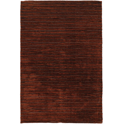 Tapis rouge tissé à la main Ulrika