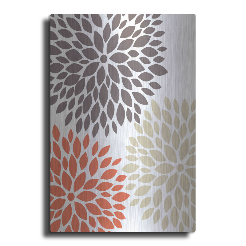Red Barrel Studio® «Warm Encounters 1» par Leslie Fuqua, art mural en métal, H 16 po x l 12 po