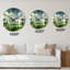 Green Fantasy Landscape - Horloge murale pour enfants-237809312