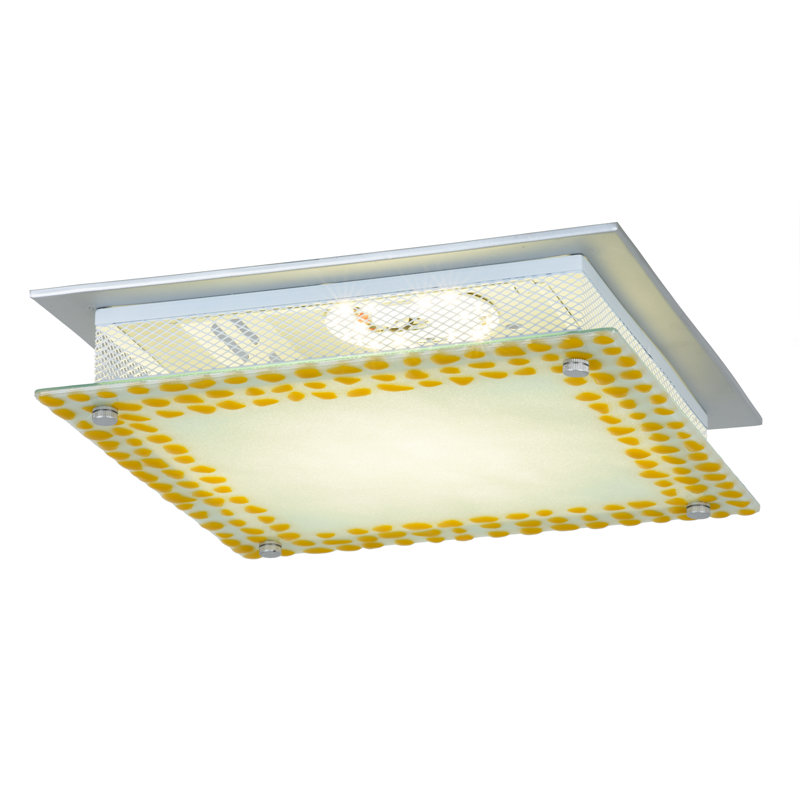 Plafonnier encastré carré 13,5" 1-light Newton