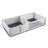 Dog Whelping Box 93.3 x 48.4 x 18.1in Dual Zone PVC with Rails Pee Pad