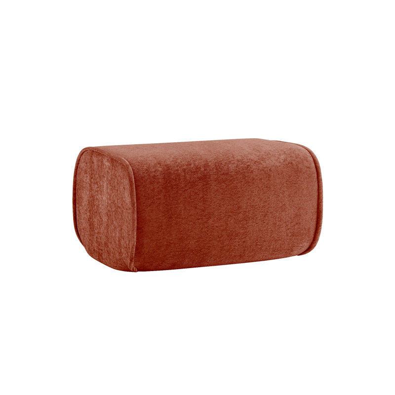 Repose-pieds en velours, Rouge