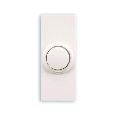 White Wireless Push Button Doorbell