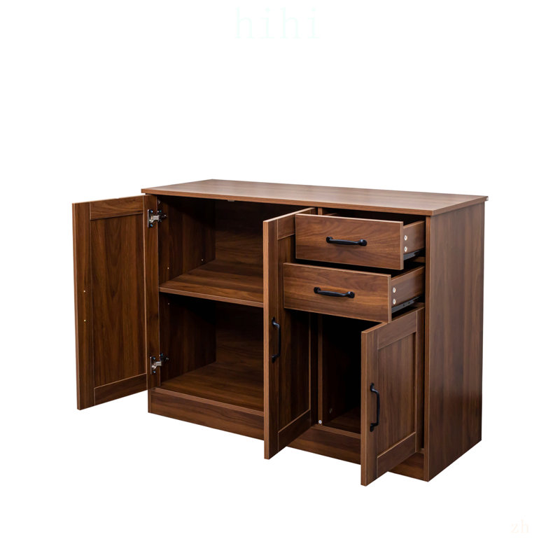 Buffet moderne en bois avec 2 portes, 1 rangement et 2 tiroirs - Armoire de service pour la salle à manger