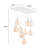 Casco 9 - Light White Cluster Pendant