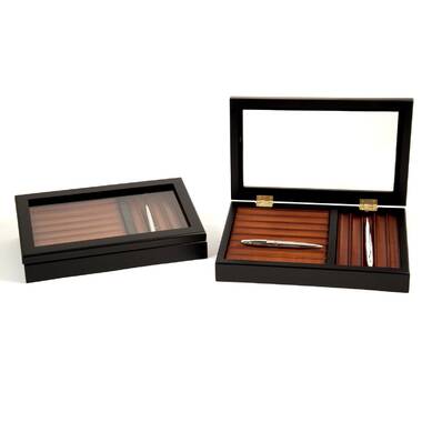 Latitude Run® 3 Layer Wood Display Case Holder Storage Collector Organizer  Box 34 Fountain Pen