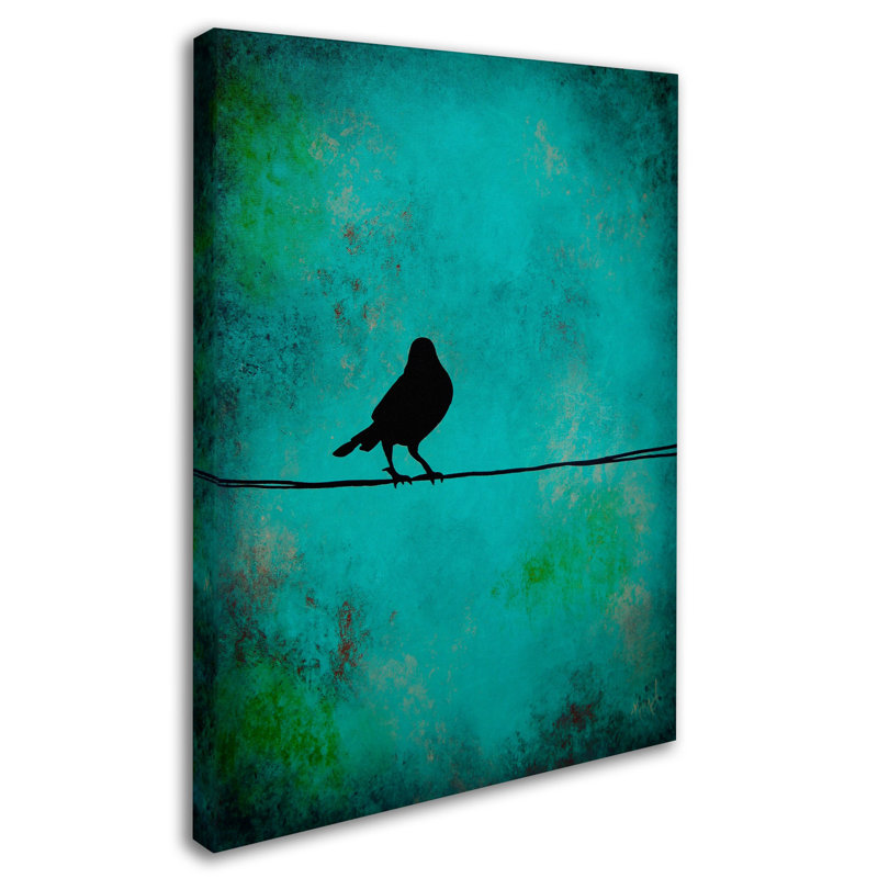 «Bird's Attention» par Nicole Dietz, reproduction sur toile, H 32 po x l 24 po x P 2 po