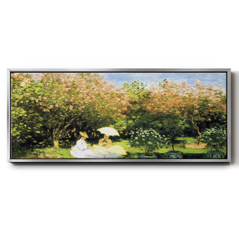 Le jardin, 1872, H 24 po x l 60 po x P 1,5 po, Argent