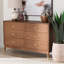 Commode 6 tiroirs Baxton Studio Mandoline Mid-Century