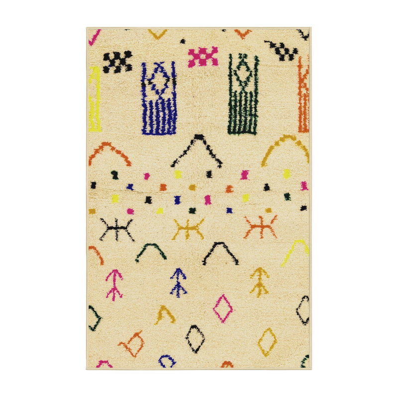 Abstract Indoor Rug, Rectangle 3' x 5'