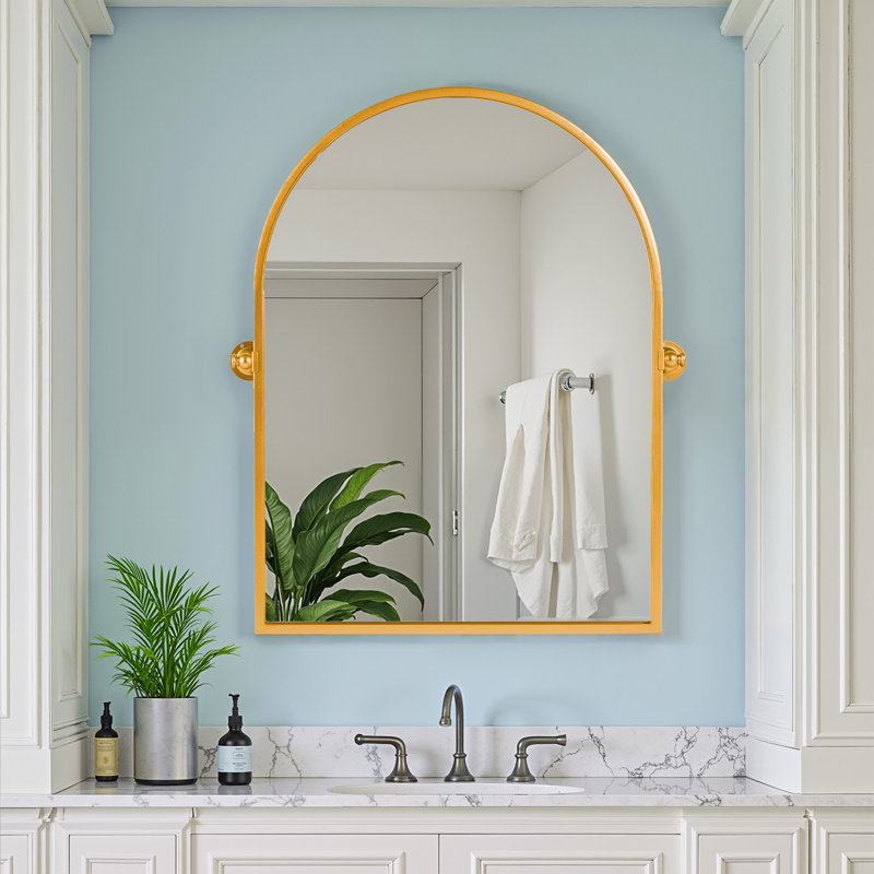 Miroir mural Avais, 36 po x 24 po, Gold