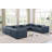 Ivion Upholstered U-Shaped Sectional Reversible-94884371