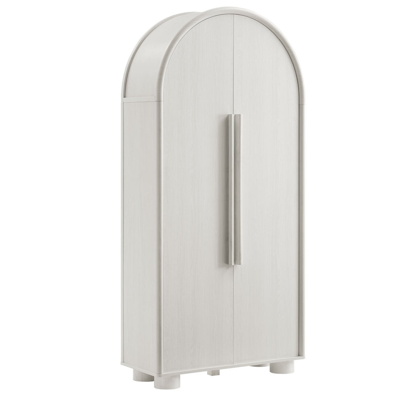 Bellamy Tall Arched Storage Cabinet, Ash