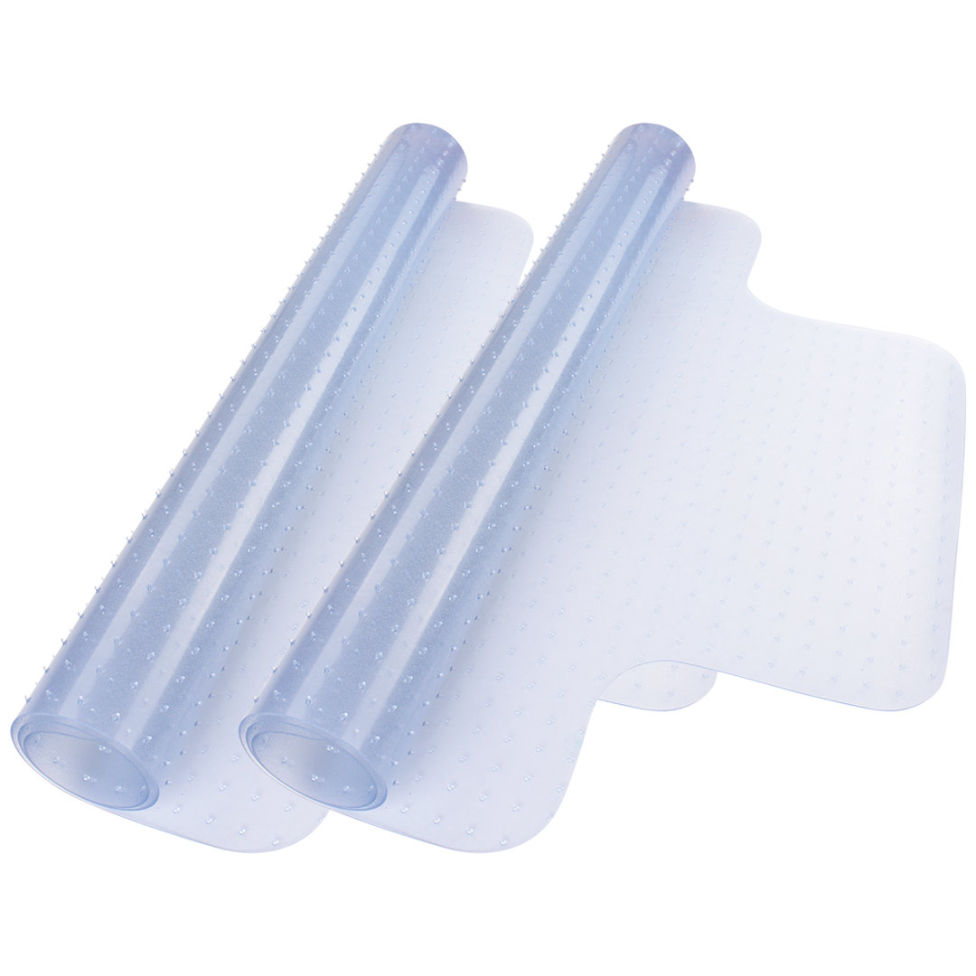 Mat Protector PVC Studded Back Low Pile Carpet Home Office Chair 48"X36" 2 Pack (Set of 2) Yescom