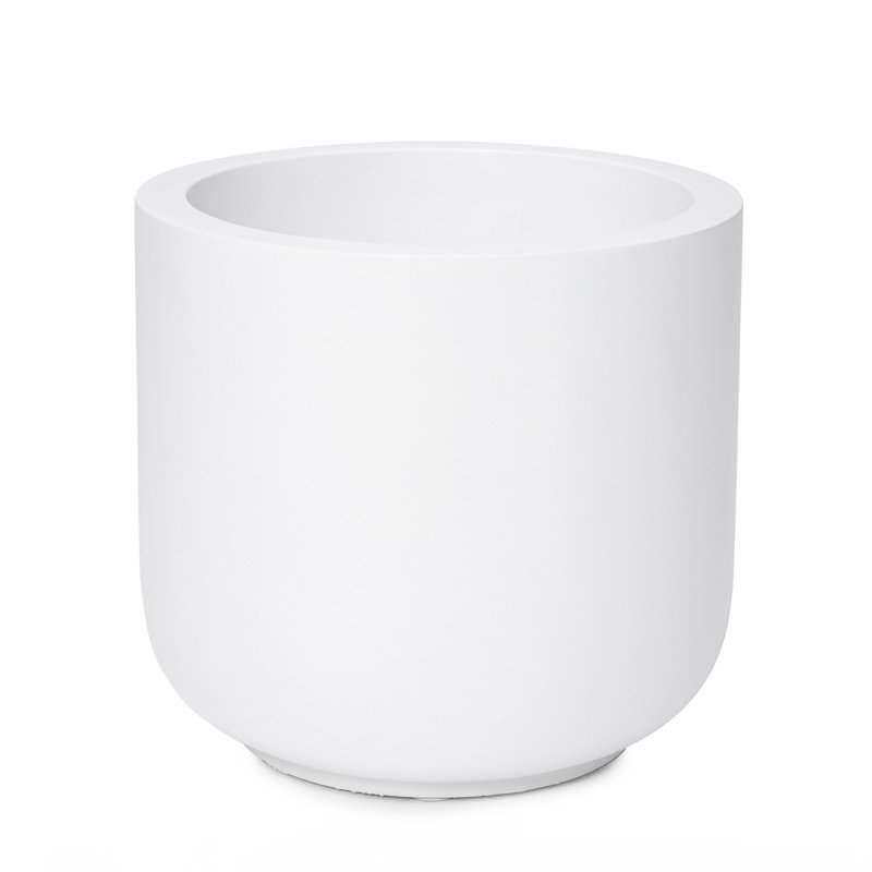 Jardinière Thristen de 16 po de hauteur mate, Blanc