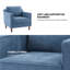 Chaise moderne rembourrée en tissu doux de 32 po Barton-1111871364