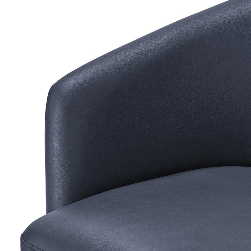 Fauteuil demi-tonneau pivotant Midnight Blue, Bleu