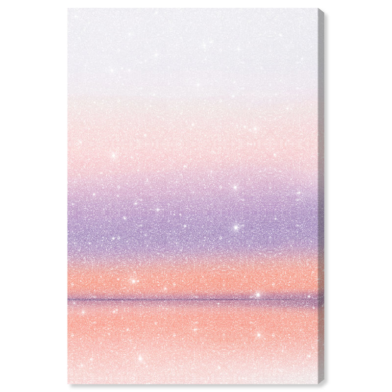 Peach Coastline Print by Oliver Gal, 15"H x 10"W, Gallery Wrapped