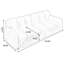 Coussin blanc modulaire 100% polyester-603948302-603948299-603948298