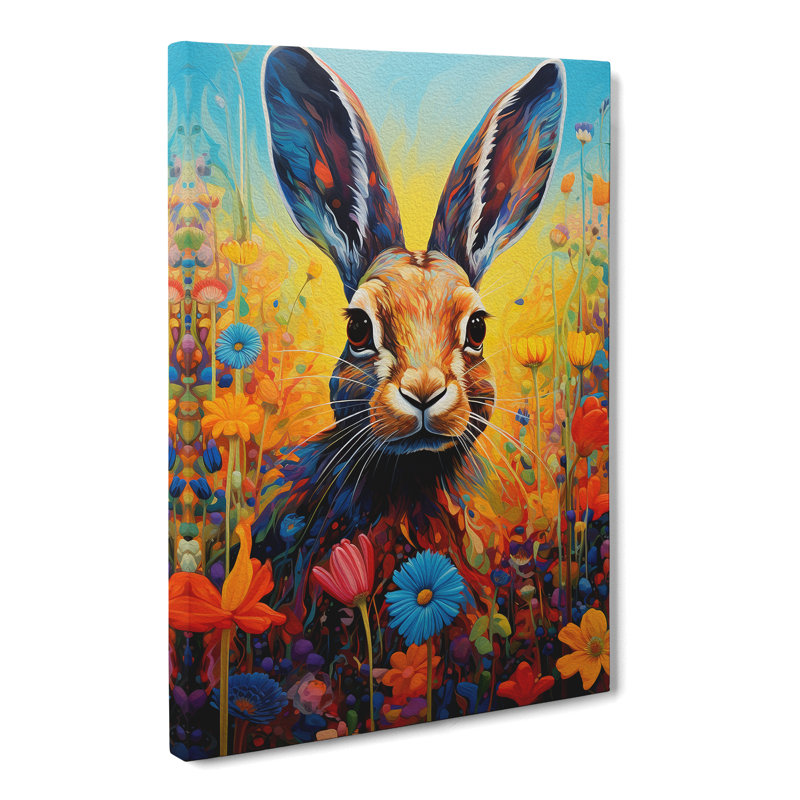 Rabbit Informel - Wrapped Canvas, 50cm H x 35cm W x 3cm D