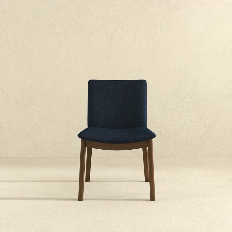 Chaise en bois massif Linen - Style Mid-Century moderne