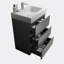 Meuble-lavabo sur pied simple 24 po avec plateau en résine Barnerd