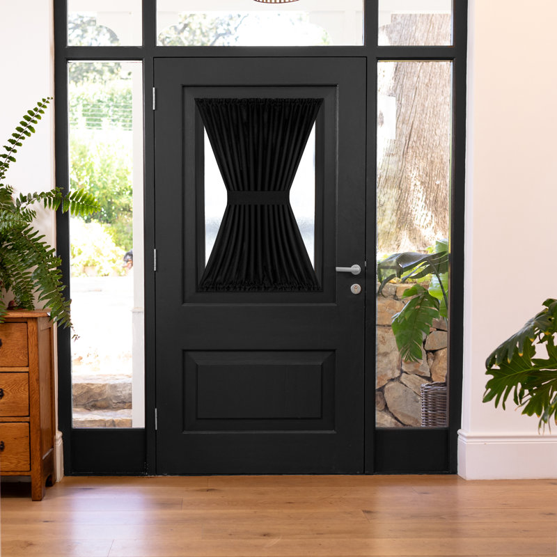 Panneau de rideau simple Lamesa, L 54 po x L 40 po, Noir