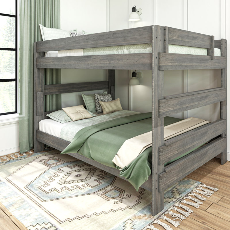 Decimus Queen Over Queen Bunk Bed, Driftwood