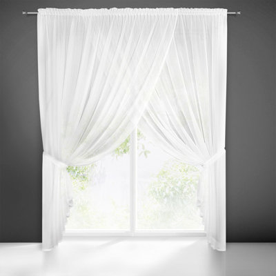 Keppler Slot Top Semi Sheer Curtain