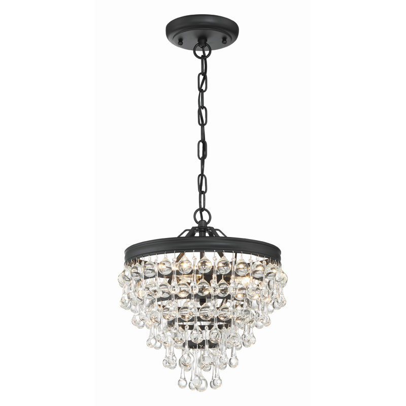 Eulah - Light Matte Black Empire Pendant, 3