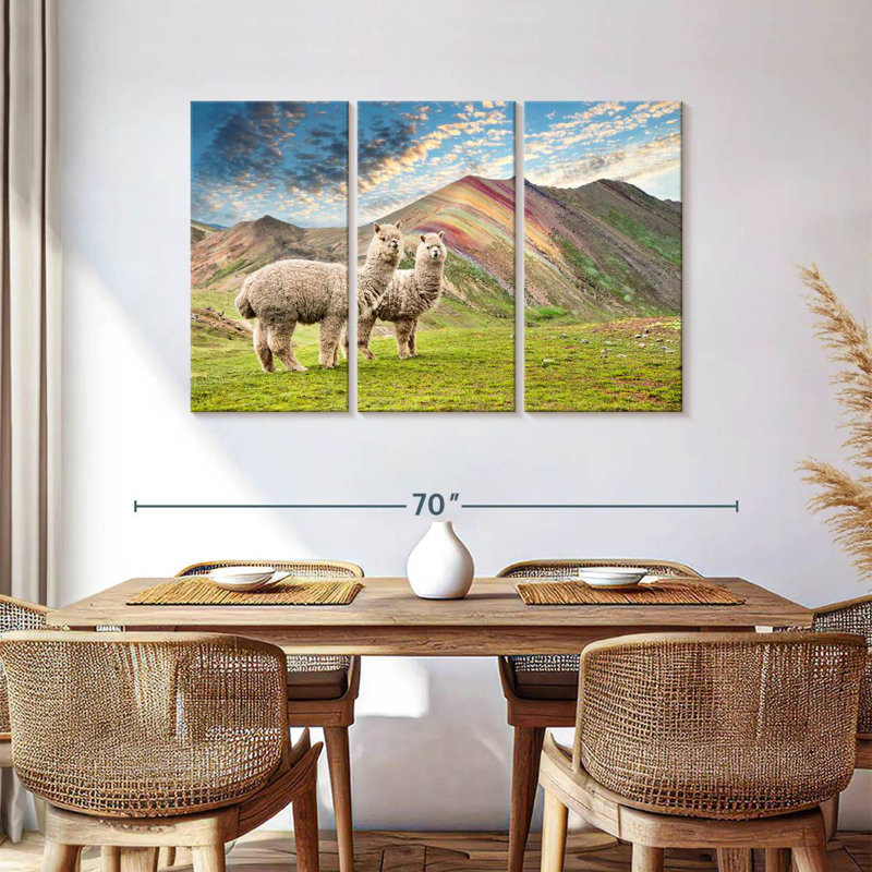 Brampt couleurs du Pérou - Palcoyo Alpacas, H 36 po x l 57 po