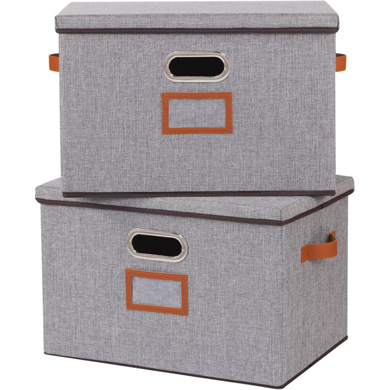 George Oliver Fabric Bin, 30cm H x 45cm W x 30cm D