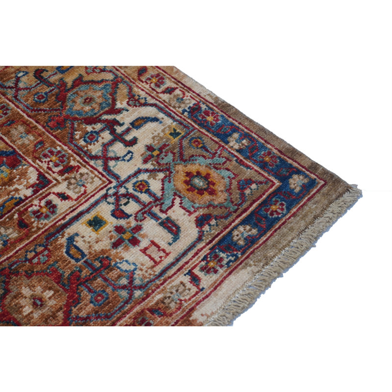 Tapis chameau noué à la main de haute qualité