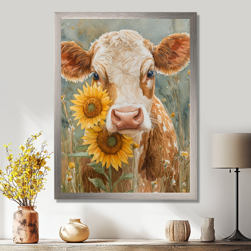 Dulcemaria - animaux, reproduction d'art sur toile, Argent argent, H 32 po x l 24 po, Reproduction encadrée d'une seule photo