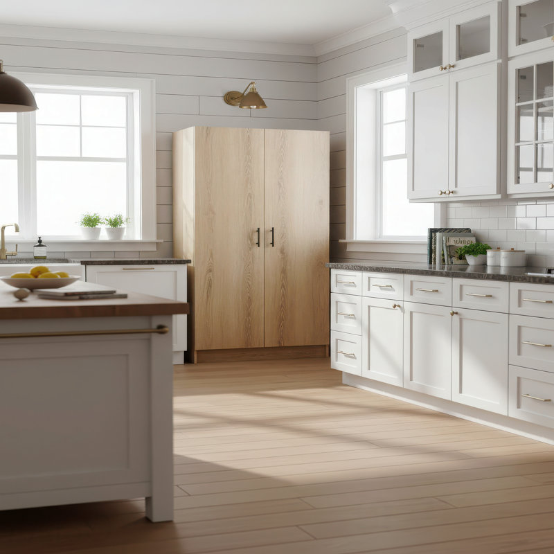 Oak Multi-Purpose Utility Storage Cabinet