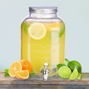 Glas Dispenser mit Hahn 8L - Serviere stilvoll dein Getränk