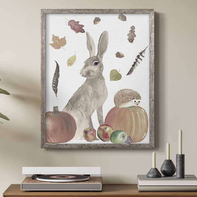 CuteAutumnForestII Framed Print - Solid Wood