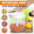 Cheer Collection 30 oz Pull-String Vegetable Chopper with Stainless Steel Blades