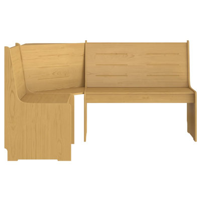 Corner Bench "REINE" 151 cm Solid Wood Pine